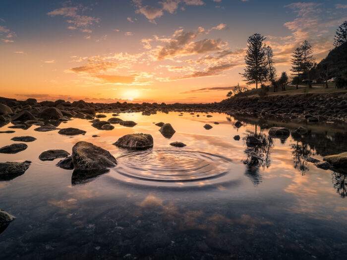 landscape and ripple